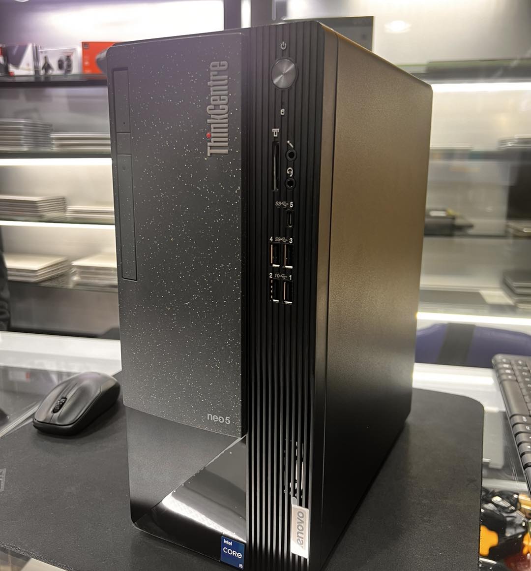 Lenovo ThinkCentre neo 50t i5-12400 Tower Intel®️ Core™️ i5 8 GB DDR4-SDRAM 1TB HDDWindows 11 Pro PC Black,Grey