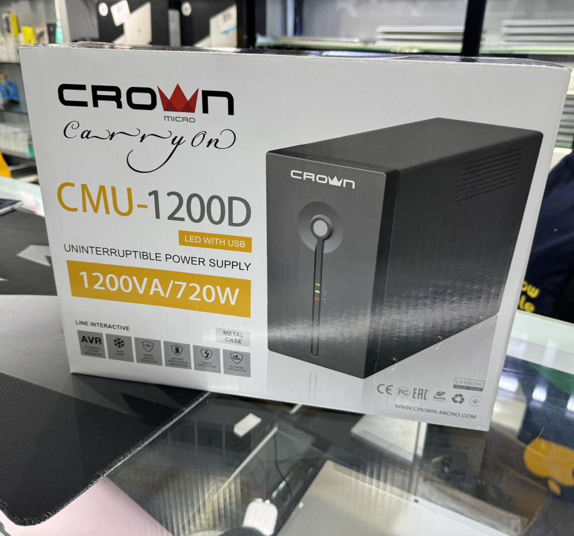 CROWN MICRO CMUS-1200D -/720W UPS