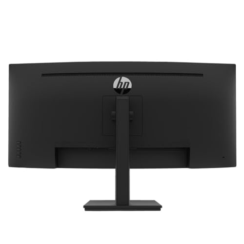 HP P34HC G4 34" WQHD Curved Screen Edge LED LCD Monitor - Vertical Alignment - 3440 × 1440 - 250 Nit - 100 Hz RR - HDMI - Display Port - Black - Image 3