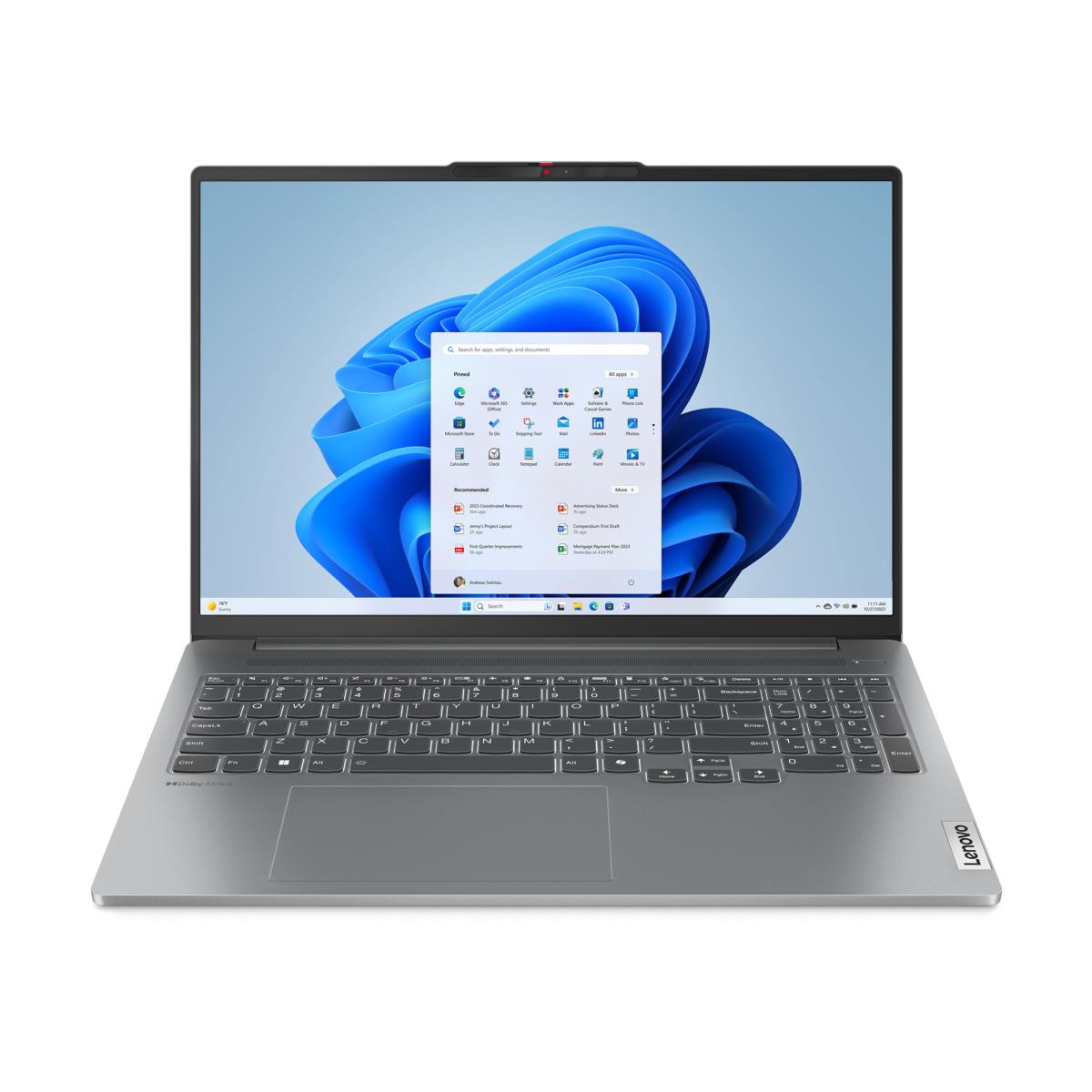 Lenovo IdeaPad Pro 5 Laptop | 16 Inch 2.5K Display | AMD Ryzen 7 7840HS | 16GB RAM | 1TB SSD | AMD Radeon 780M Graphics | Win11 Home | QWERTZ - Image 2