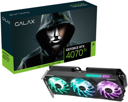 GALAX GeForce RTX 4070 Ti EX Gamer 1-Click OC V2 Graphics Card, 12GB GDDR6X 192-bit Memory, 2670MHz Boost Clock, 21Gbps Memory Speed, PCI-E 4.0, DisplayPort 1.4a x3, HDMI 2.1 x1, Black | 47IOM7MD7ADT