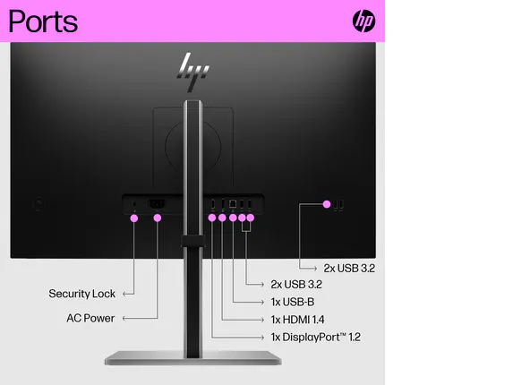HP E27q G5 68.6 cm (27") 2560 x 1440 pixels Quad HD LCD Black, Silver - Image 3