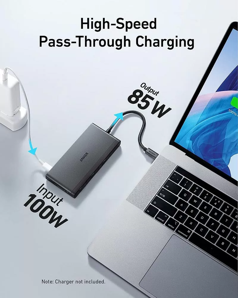 Anker 552 USB-C Hub (9-in-1, 4K HDMI) – A8373H11 – Grey - Image 4