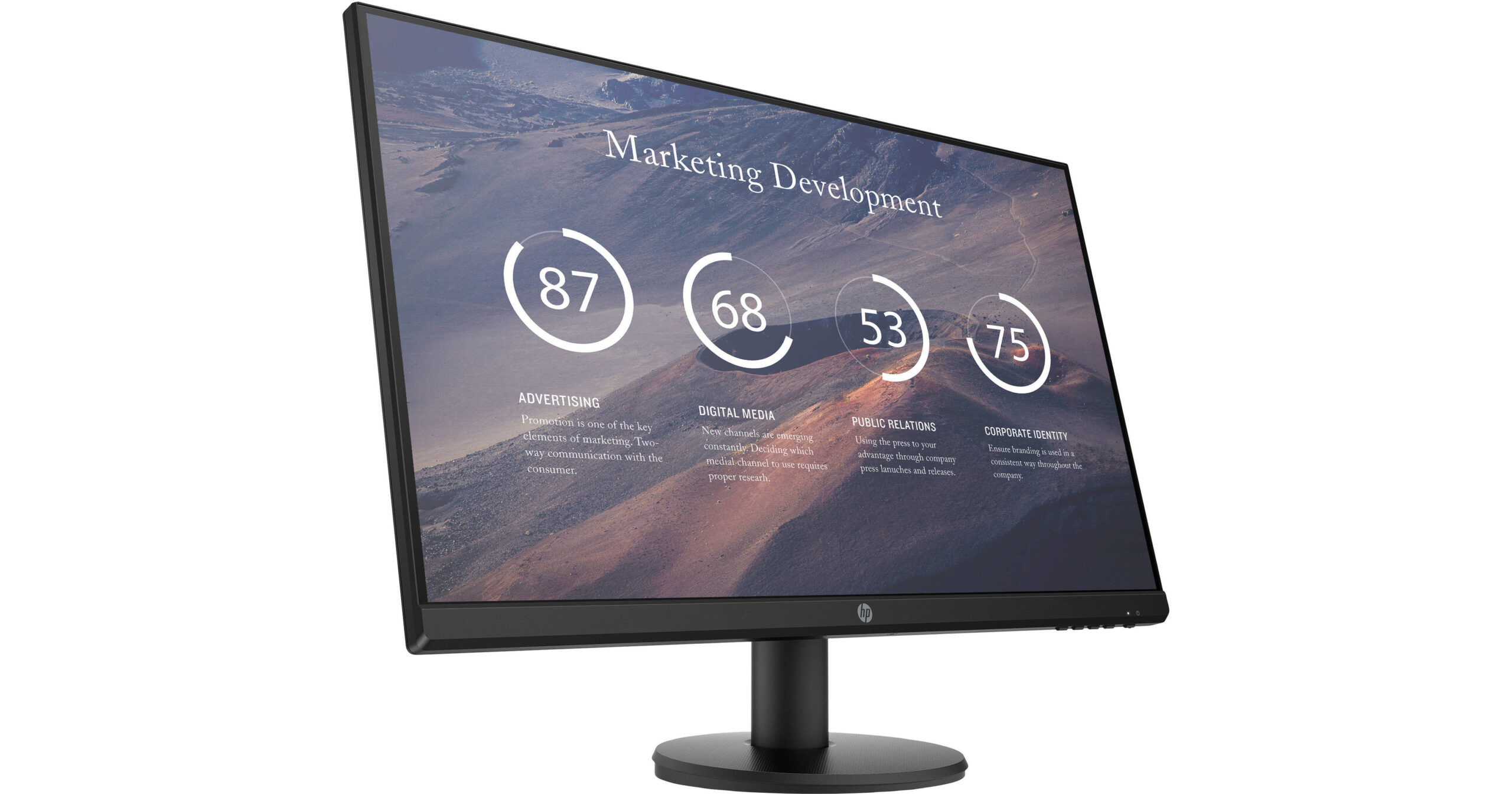 HP P27V G4 27 Inch IPS FHD Monitor - Image 2