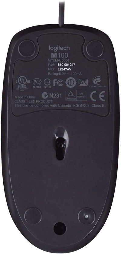 Logitech Corded (Wired) Mouse M100 - Image 3