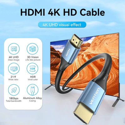Vention HDMI Male to Male 4K HD Cable 3 Meters - ALHSI - Image 2