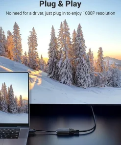 Alternative view of UGREEN HDMI To VGA+3.5mm Audio With Power Port Converter - MM103