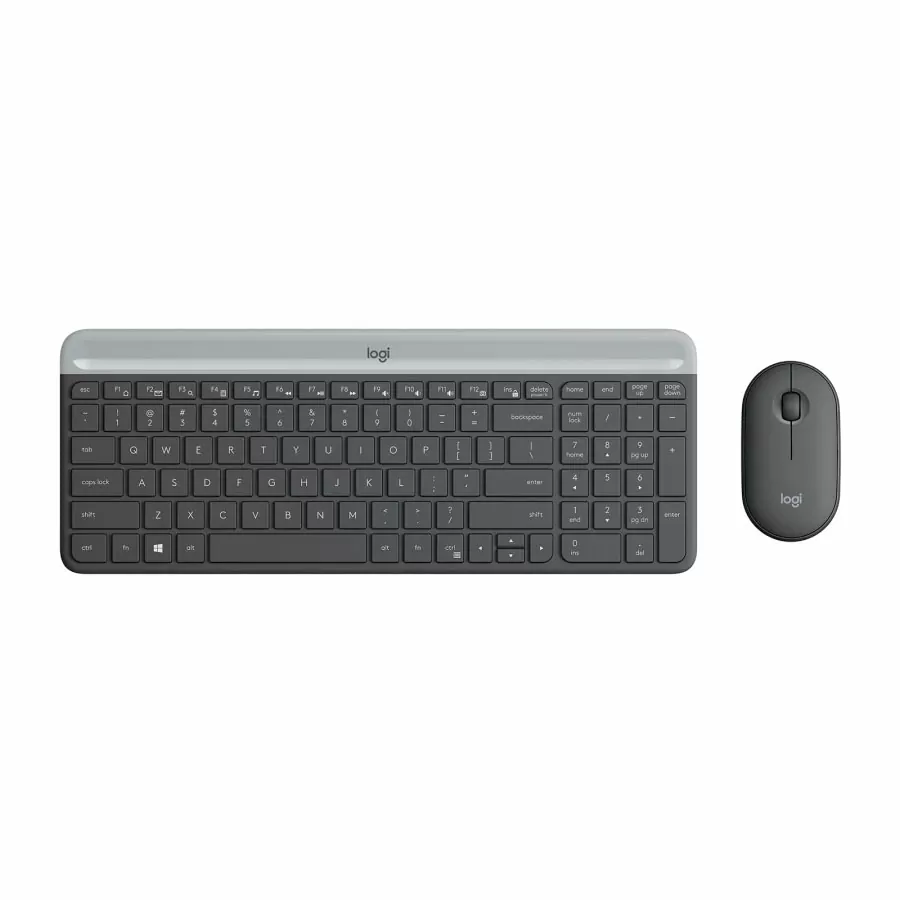 Logitech Slim Wireless Keyboard and Mouse Combo MK470 – Graphite
