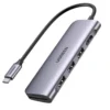 UGREEN 6 in 1  Multifunction Adapter, Type C to USB 3.0 ( 3 Port) + 4K HDMI + SD & TF  Card Reader