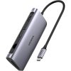 UGREEN 7 in 1  Multifunction Adapter, USB-C to USB3.0 ( 2 Port) + 4K HDMI + RJ45 + SD&TF Card Reader + PD port Converter