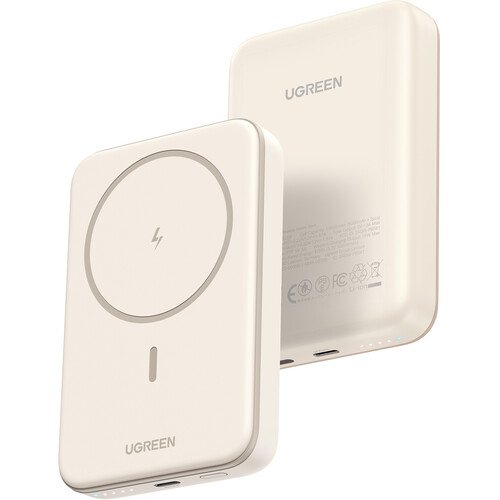 UGREEN 10000mAh Magnetic Wireless Power Bank Beige