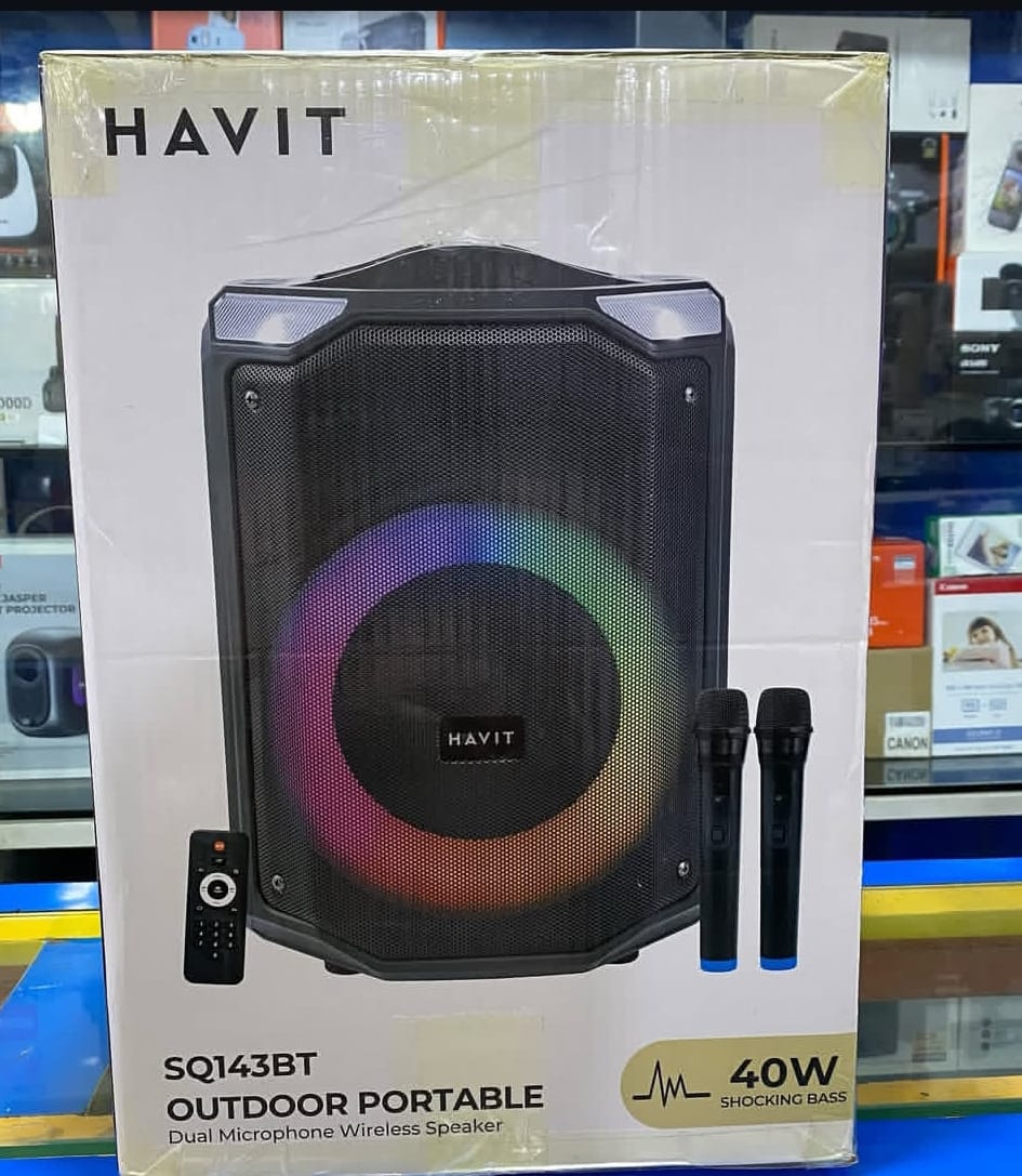 HAVIT SQ143BT Outdoor RGB Bluetooth Speaker – Black
