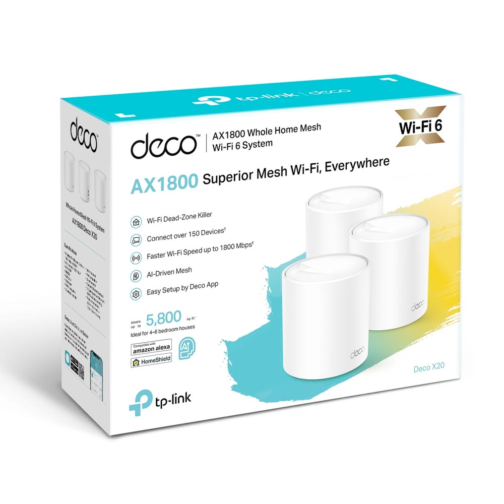 TP-LINK Deco X20 – AX1800 Whole Home Mesh Wi-Fi 6 System (3-Pack) - Image 4